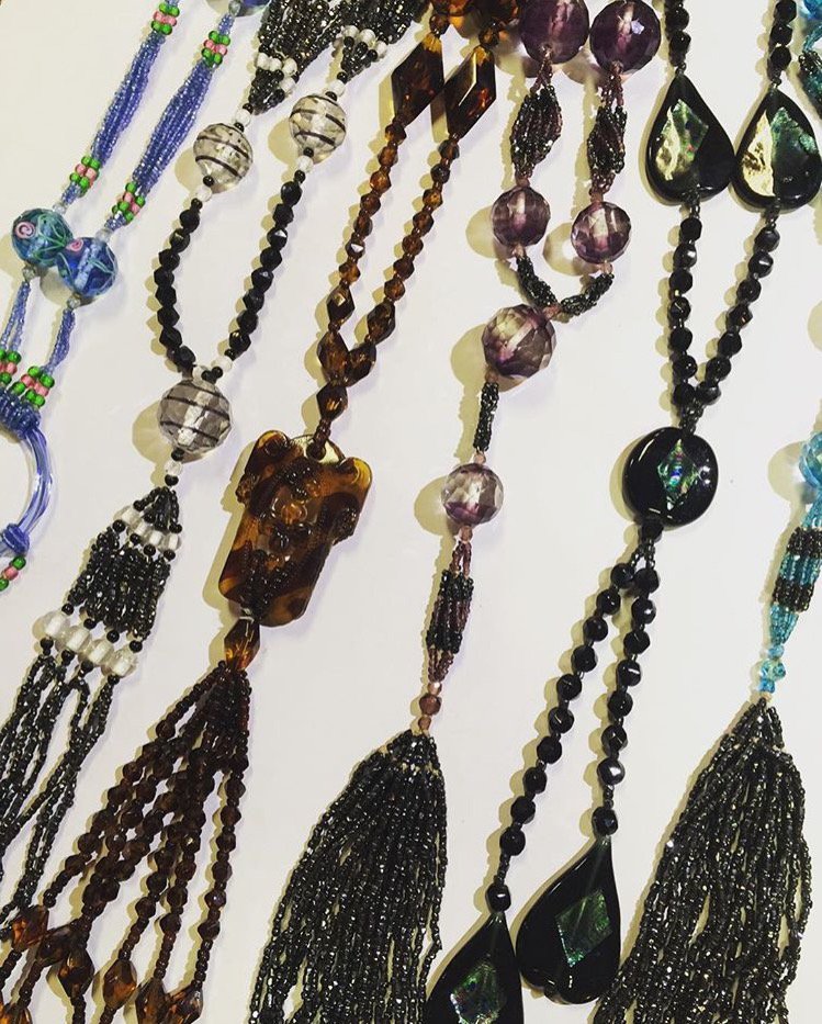 vintage czech glass bead necklaces.jpg