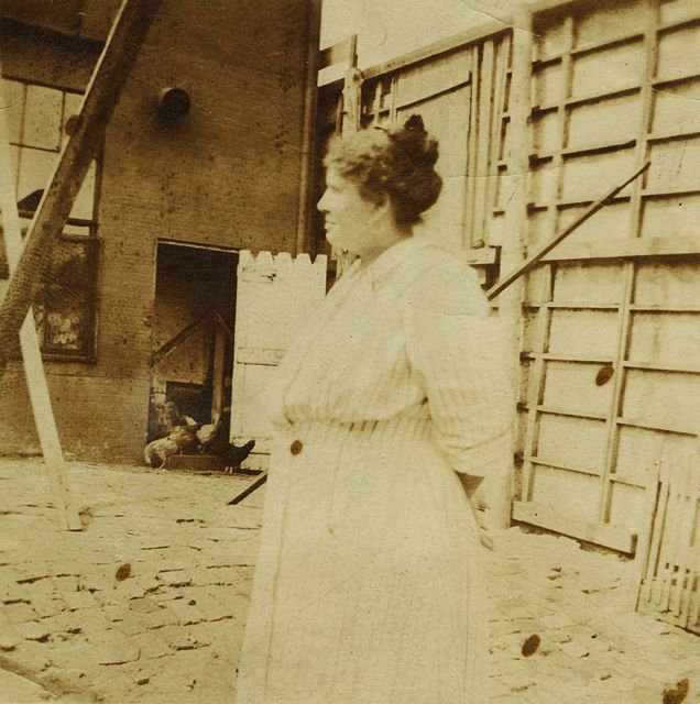 Woman and Chickens in Jackson Ward ca.jpg