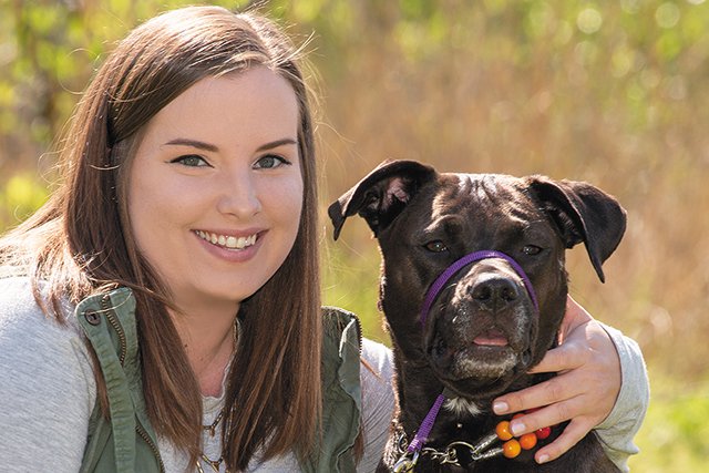 Emilie and Jada show off the KONG Wobbler  Warning: cute pup alert! One of  our awesome Adoption Counselors here at the Wisconsin Humane Society,  Emilie, made this amazing video with her