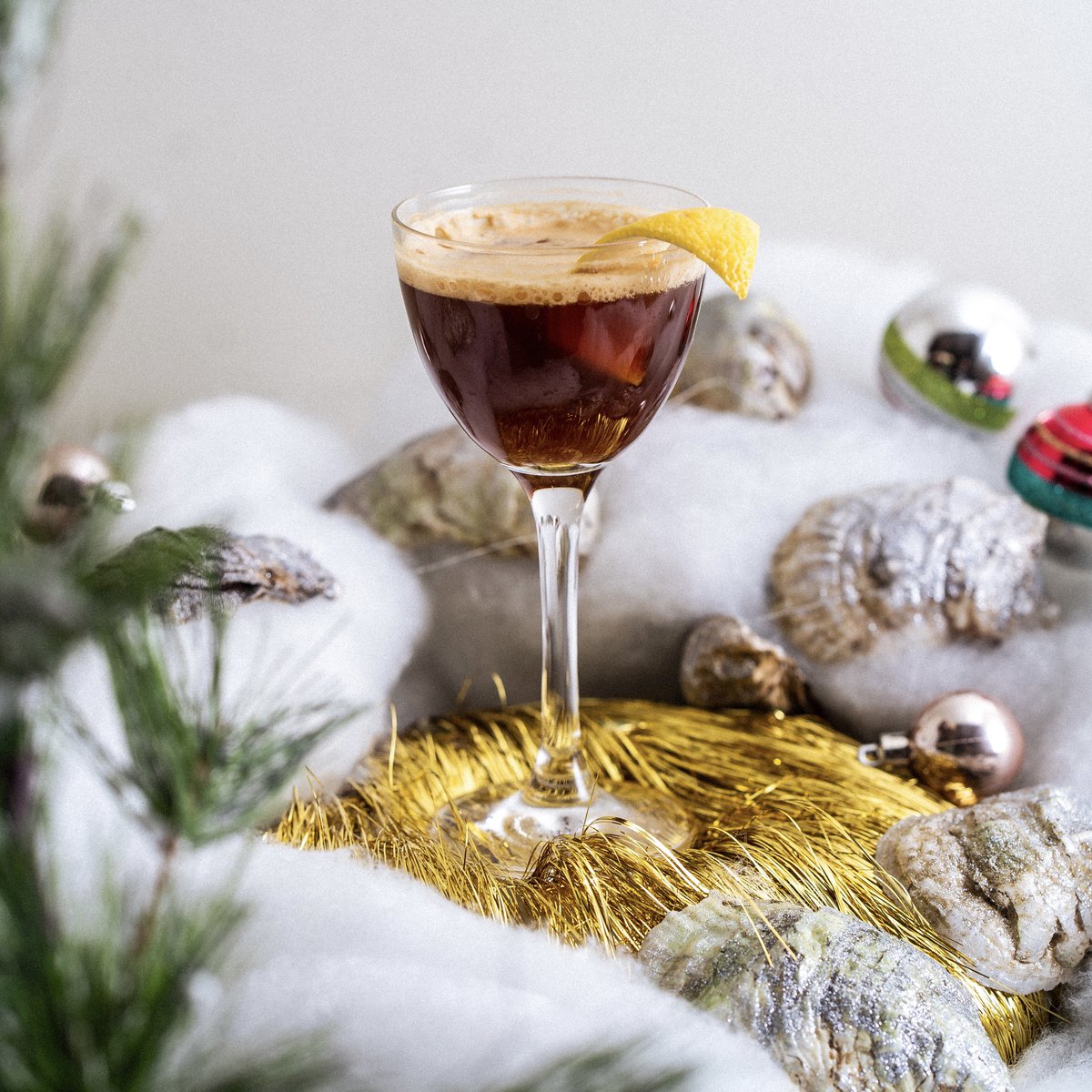 Tis the most wonderful time' Christmas Drink Toppers - Edible