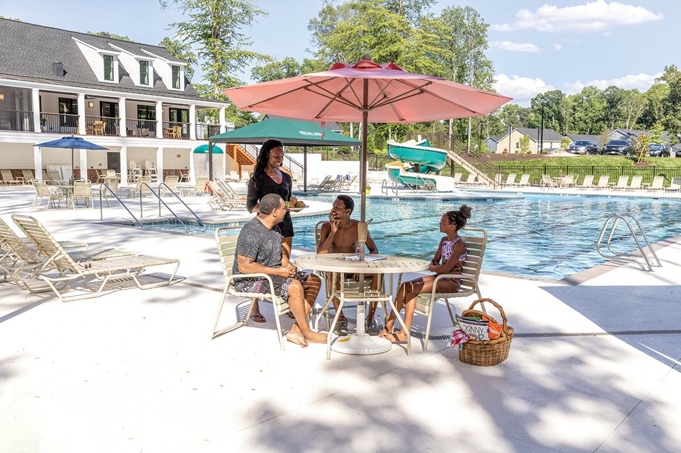 Family at Pool Having Picnic_4.jpg